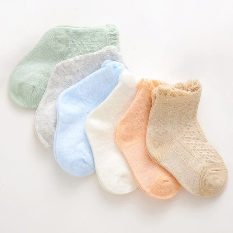 Kids Baby Socks 6Pair/lot new newborn thin boys and girls foot