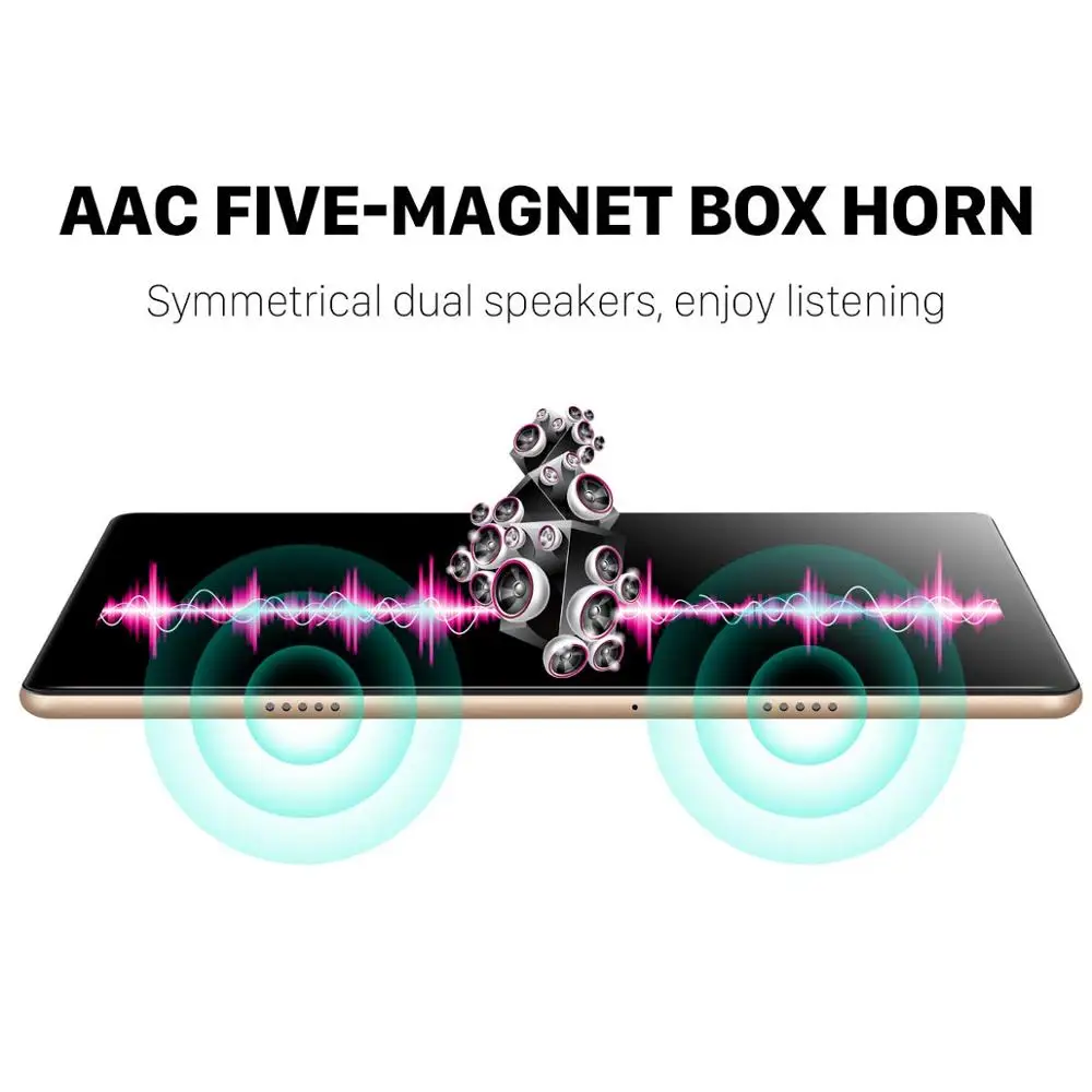  2.5D Steel Screen 10.1 inch Tablet PC Android 9.0 8GB+128GB ROM Ten Core 4G Phone Call Bluetooth Wi