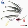 10 Pcs/lot 9 CM Mini Shad with Salt Flavor Strong Soft Fishing Lures Pike Snook Perch Walleye Bait 3.5