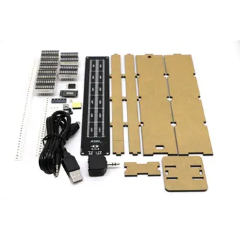 

AS60 LED Music Spectrum Indicator Dual Channel Professional 60 Level Volume Display Electronic DIY Light VU Meter