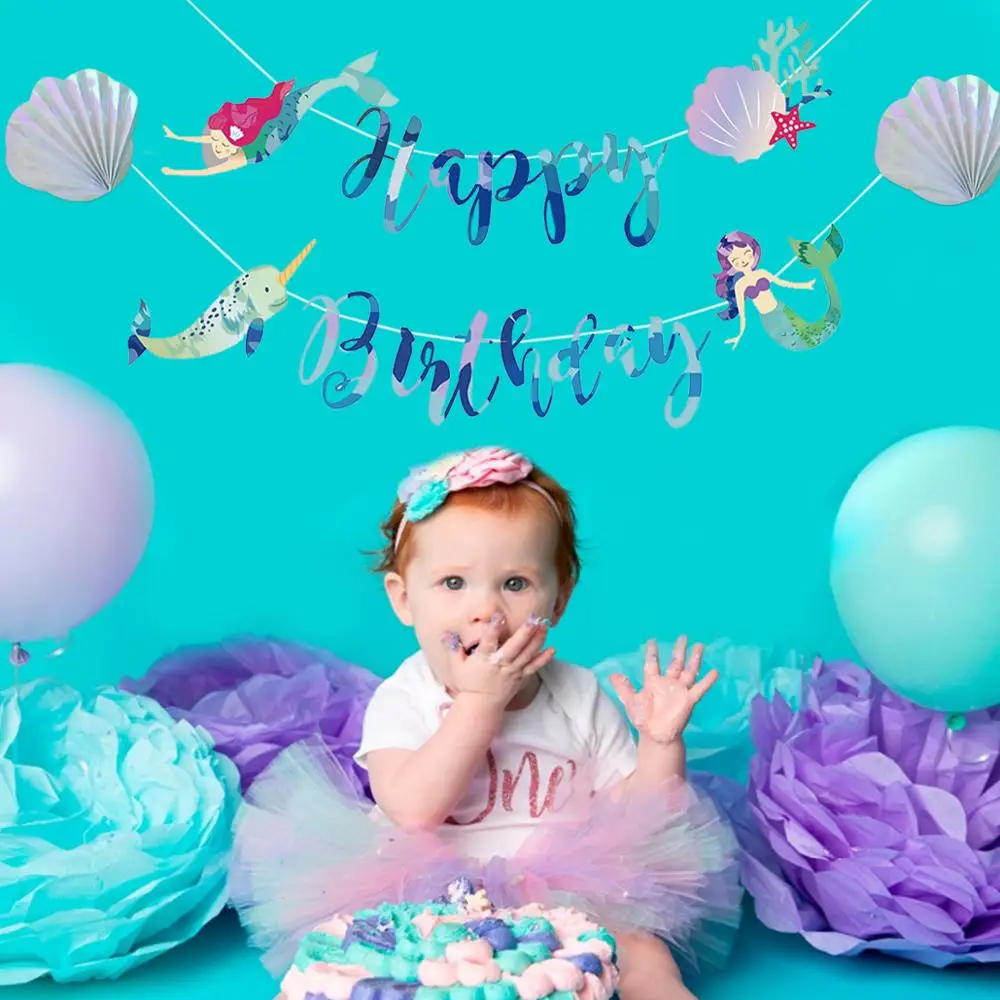 Вечерние принадлежности для Русалочки вечерние украшения тема Русалка декор дня