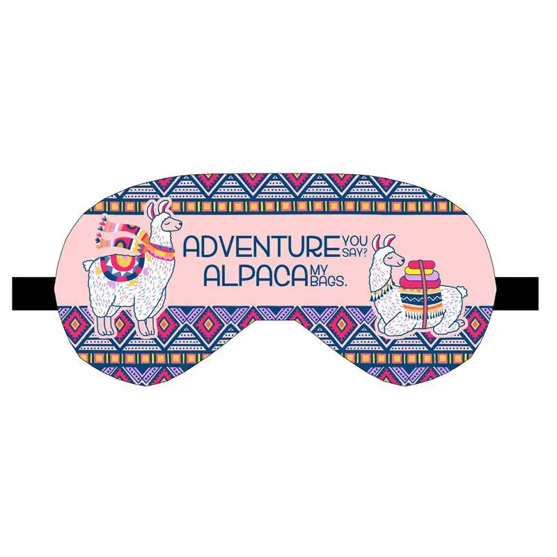 

Zohra2019 New Style 3D Digital Printing Eye Patch Shade Cold-hot Compress Animal Cartoon Alpaca Protection Eye Patch