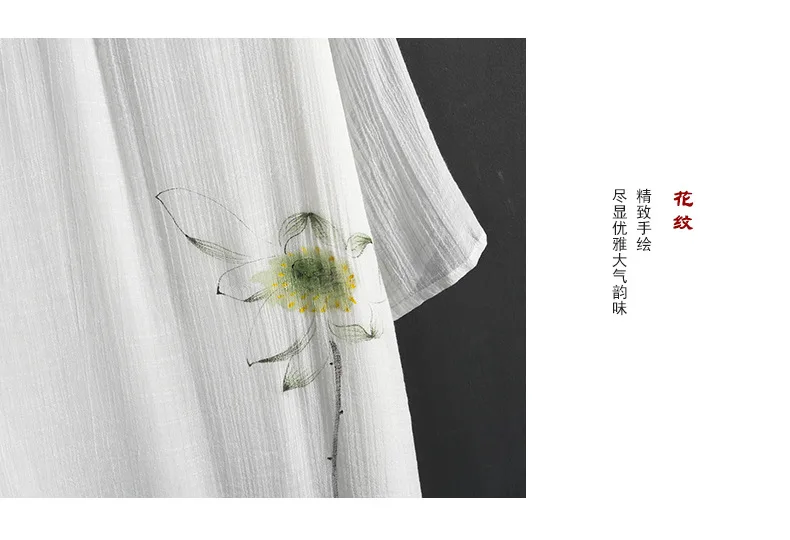 Весна и лето стиль Стенд воротник Cheongsam Универсальный Цельный Длинные юбки Zen Чай Обслуживание OEM женское платье Бутик Ha