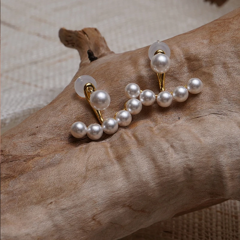 Trend Simulation Pearl Long Earrings Romantic Cute Simple