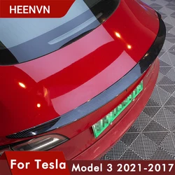 Heenvn – Pare feu d'Aile de Coffre de Voiture en Fibre de Carbone Véritable, Accessoire de Haute Performance, pour Tesla modèle 3 S X, 2021 