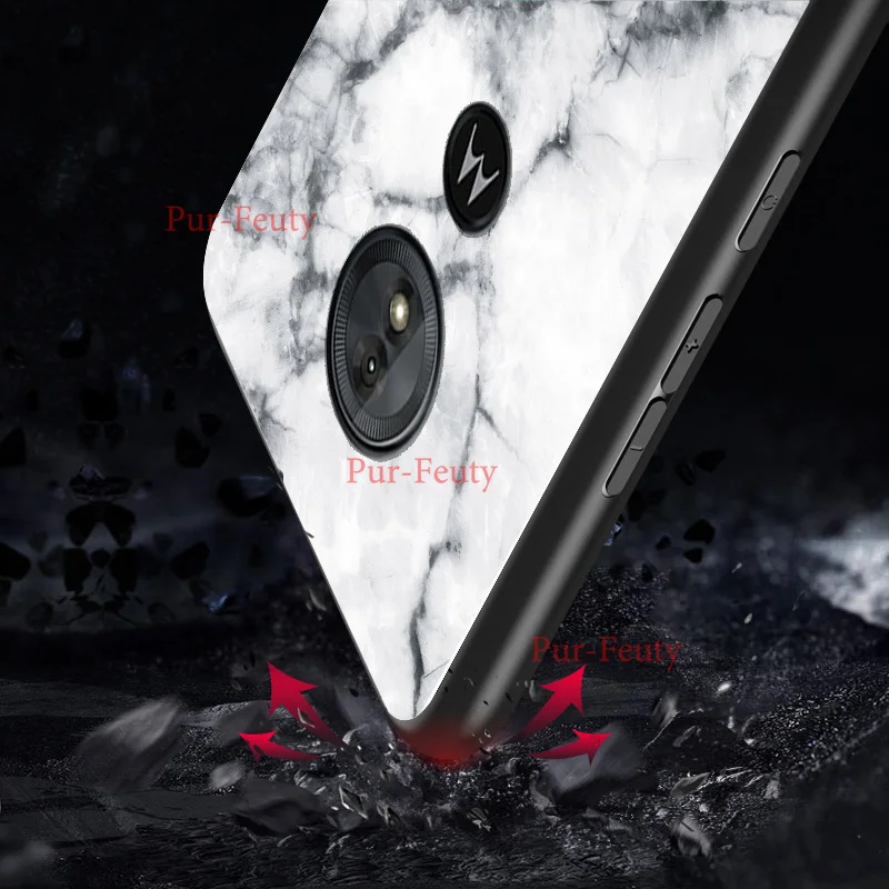 Для Motorola Moto G6 XT1925 G5S Plus чехол с мраморным глянцевым закаленным стеклом противоударный жесткий чехол для телефона для Motorola Moto G6Play чехол
