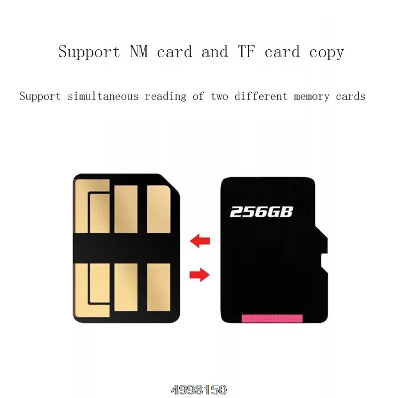 2в1 USB 3,0 type C к Micro SD TF кард-ридер для huawei NM Nano Card