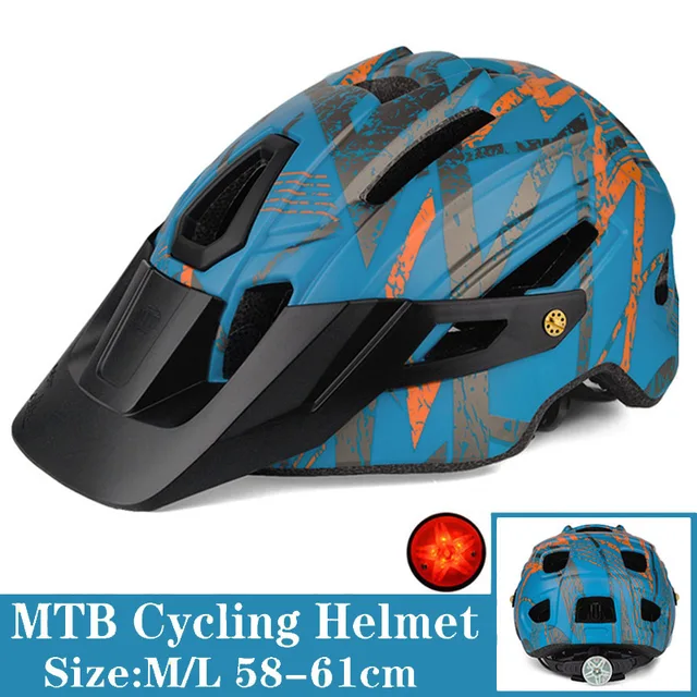 BATFOX Cool Mountain Bike casco mimetico MTB Road Bike casco da equitazione  cappello a tesa larga con fanale posteriore BAT FOX casco di  sicurezza|Bicycle Helmet| - AliExpress