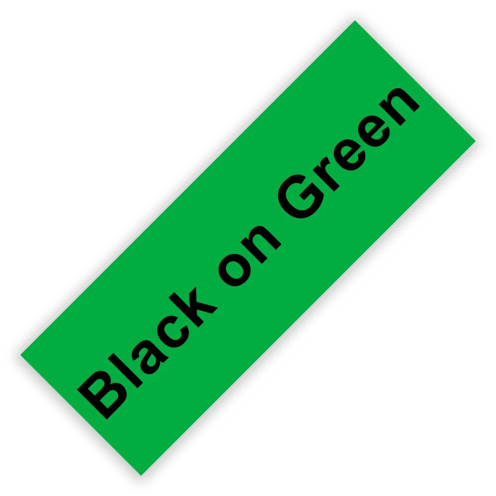 Black on Green