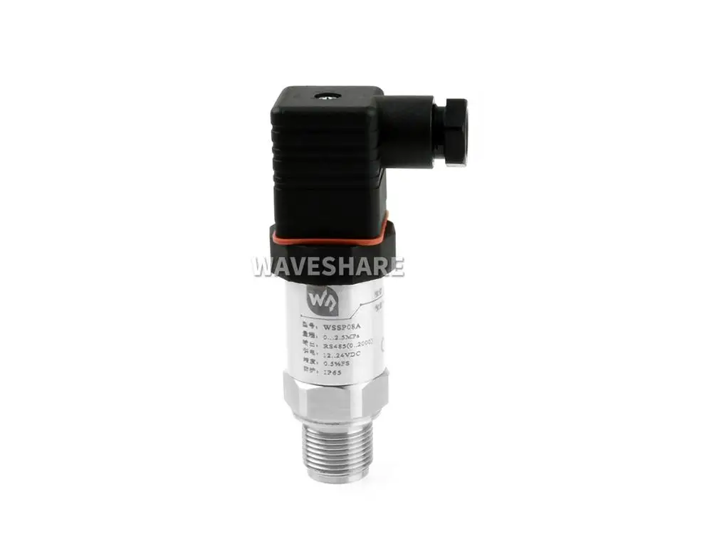 

Waveshare Industrial 2.5MPa Pressure Transmitter,RS485 Bus,Standard Modbus-RTU Protocol,Hydraulic/Barometric/Oil Pressure Sensor