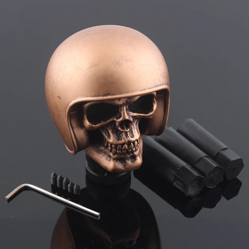 Шлем из меди головка черепа ручная ручка переключения передач для седан купе