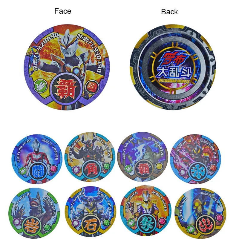 Takara Pokemon Altman Ultraman Round Cards Identity PVC Shining Card Plastic Flash Cards for Kids Toys Gifts Takara Pokemon Altman Ultraman Round Cards Identity PVC Shining Card Plastic Flash Cards for Kids Toys Gifts