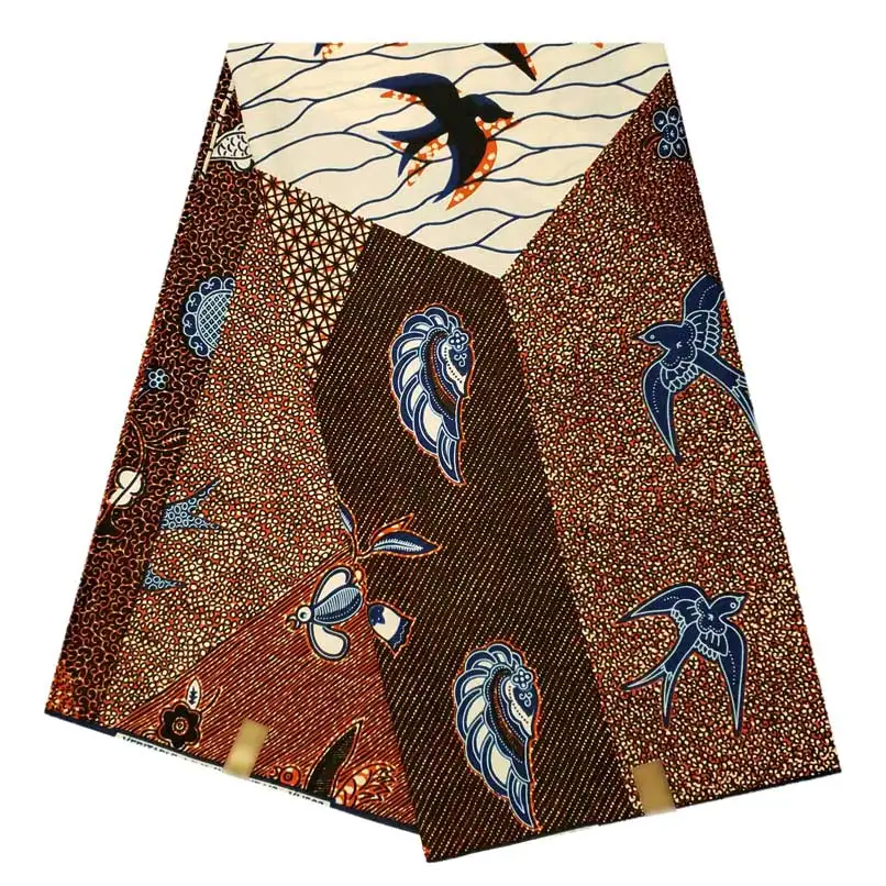 

Most popular African Wax 100% cotton Lace Fabric 6 yards 2019 ' Wax Prints African High Quality dutch wax Material