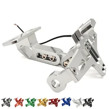Для BMW K1600GT/GTL R1250GS R1200R R1200S Универсальный CNC мотоцикл задний номерной знак держатель и регулируемый угол лицензии