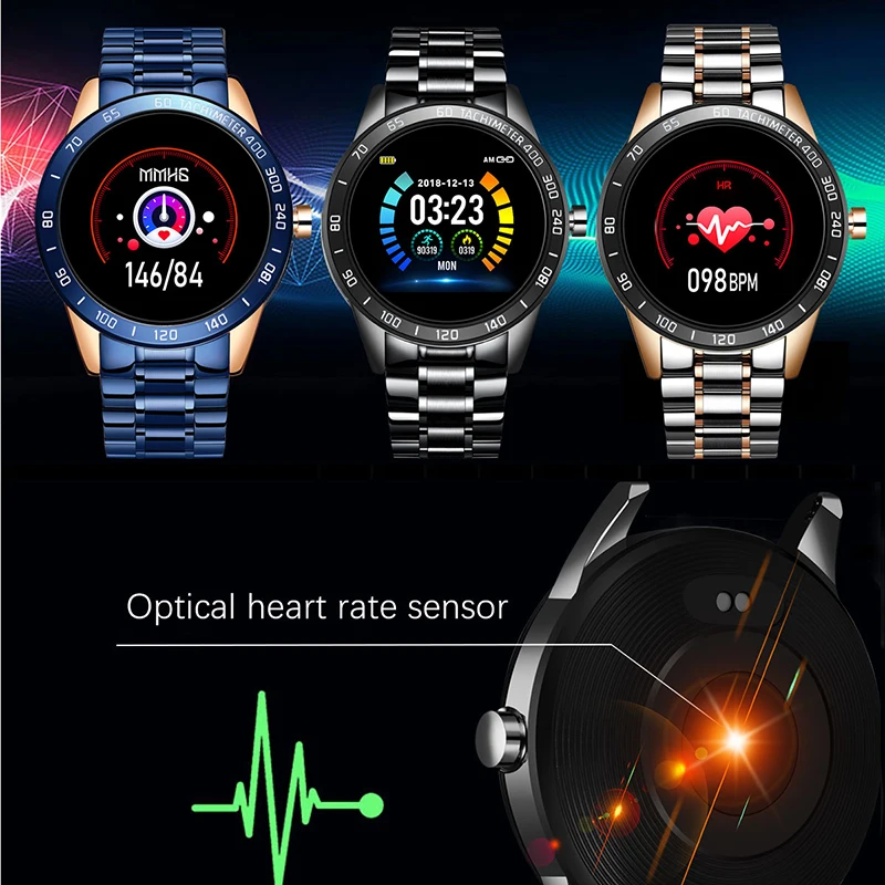 LIGE 2019 Neue Smart Uhr Männer LED Heart Rate Monitor Blutdruck Fitness tracker Sport Uhr wasserdichte Smartwatch + box