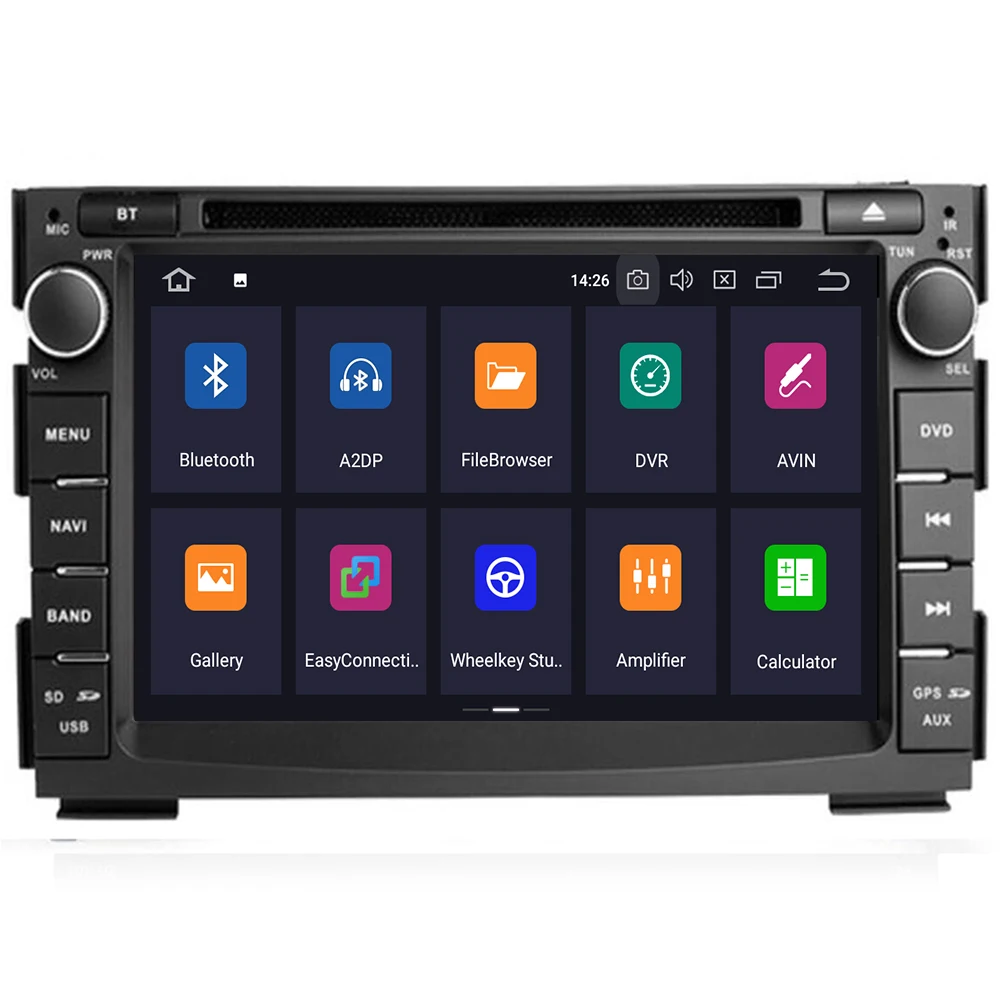 Cheap IPS screen Android 9.0 8 core 4+64G Car DVD Player GPS for Kia Ceed 2010-2012 with wifi BT Stereo Radio 1