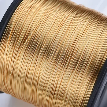 

1Roll 0.3/0.4/0.5/0.6/0.8mm 14K Gold Plated Wire Handcrafts Thread Beading Wire Brass Metel for gold Jewelry Making Earring DIY