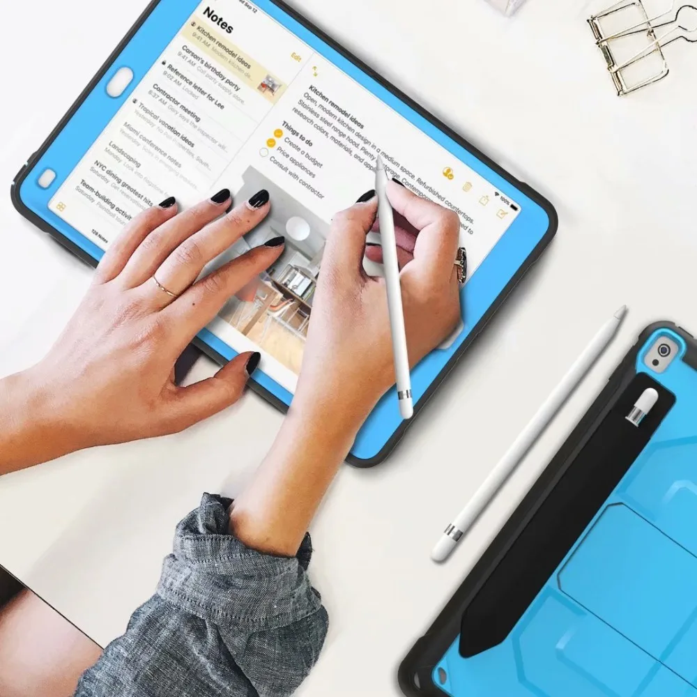 Чехол сверхмощный прочный чехол для планшета для iPad Pro 10,5 дюймов Чехол со встроенной защитной оболочкой для экрана Funda+ ручка