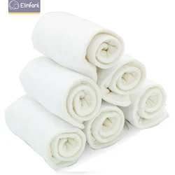 Elinfant fralda de microfibra, 10 peças, 3 camadas, absorvente, 35x13.5cm, de bolso, para bebês