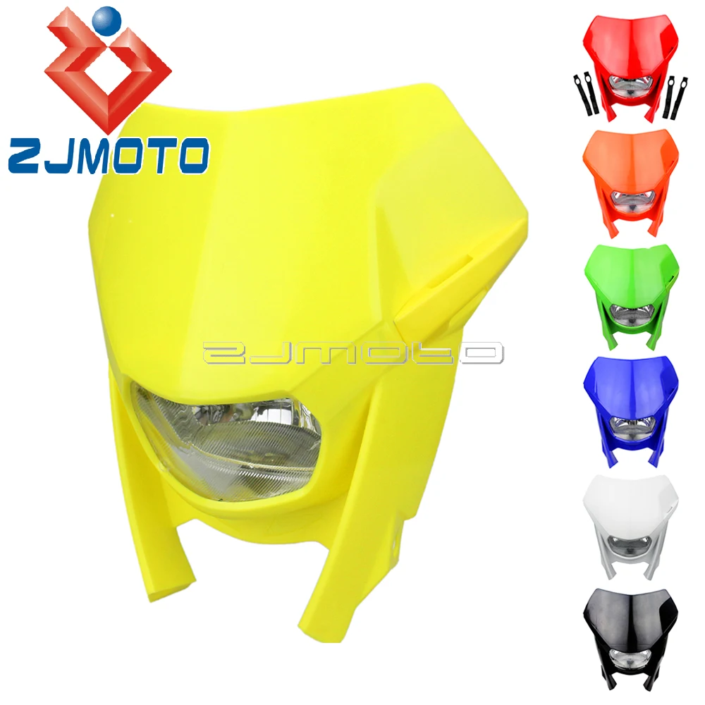 Универсальный обтекатель для мотоциклетной фары Honda Yamaha Kawasaki Suzuki DR DRZ RM RMZ маска