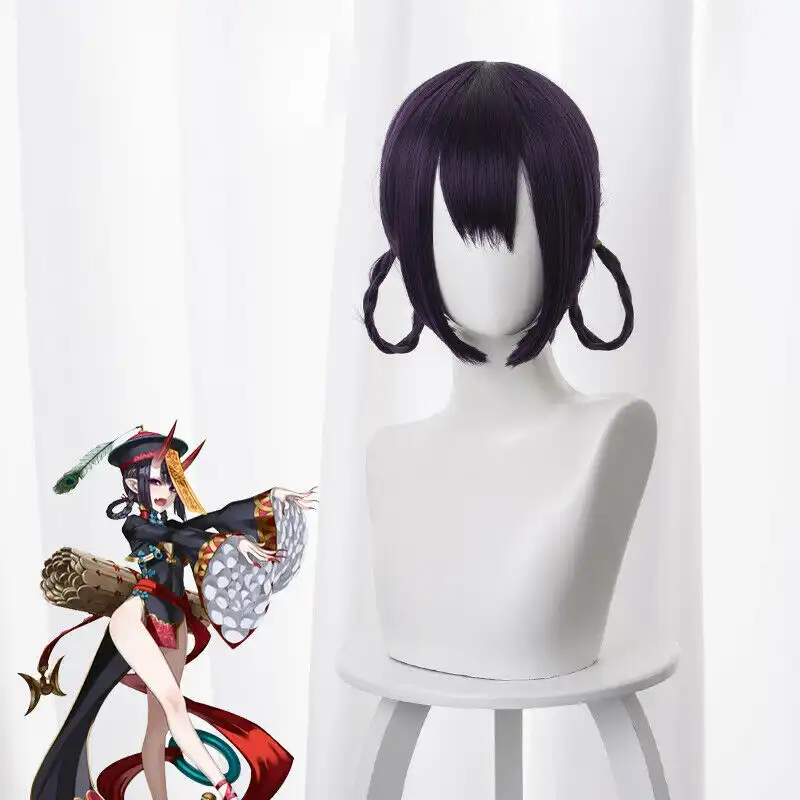 Fate Grand Order Anime Fgo Shuten Douji Zombie Cosplay Wig Purple Short Hair Aliexpress Fate Grand Order Anime Fgo Shuten Douji Zombie Cosplay Wig Purple Short Hair Aliexpress