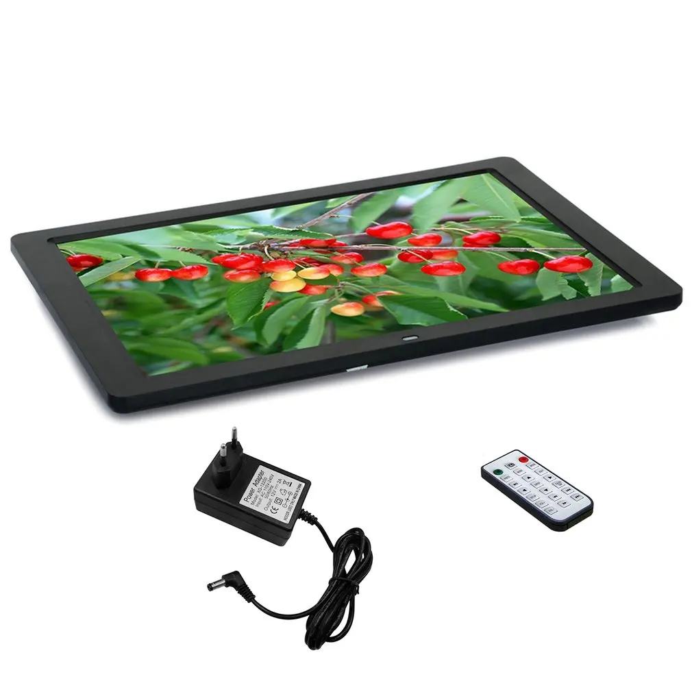 

1280*800 Digital 15inch HD TFT-LCD Photo Picture Frame Alarm Clock MP3 MP4 Movie Player with Remote Control Wholesale