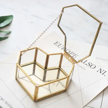 

Wedding Wedding Ring Box Storage Box Glass Terrarium Jewelry Box Greenery Glass Ring Bearer Succulent Ring Box for Wedding Glass