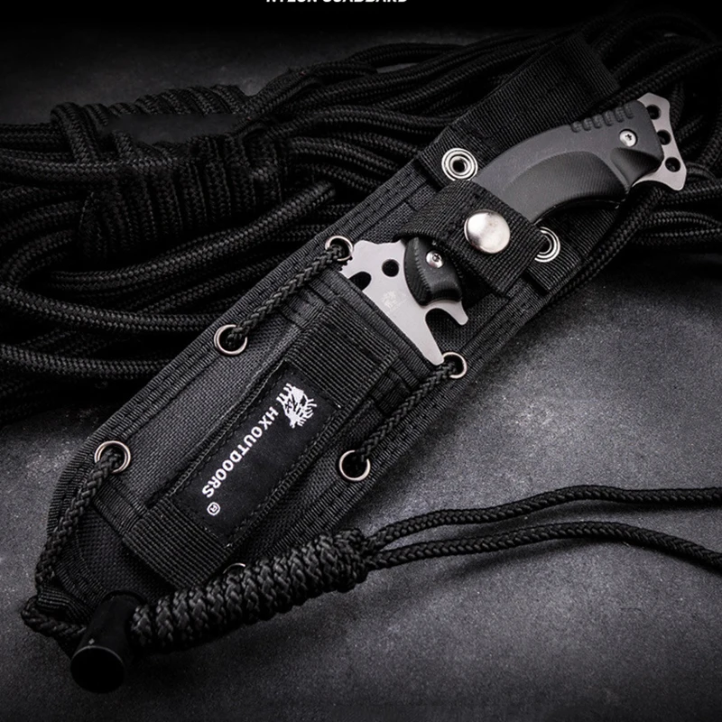 Тактический нож HANDAO K10 с рукояткой 440C титановый Мультитул для кемпинга выживания