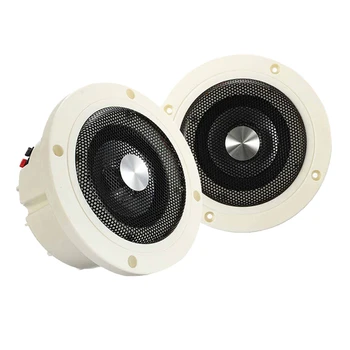 

1Pair Waterproof Marine Stereo Audio Speakers Wall Mount Ceiling Speakers Indoor Outdoor Music Player for Boat ATV UTV