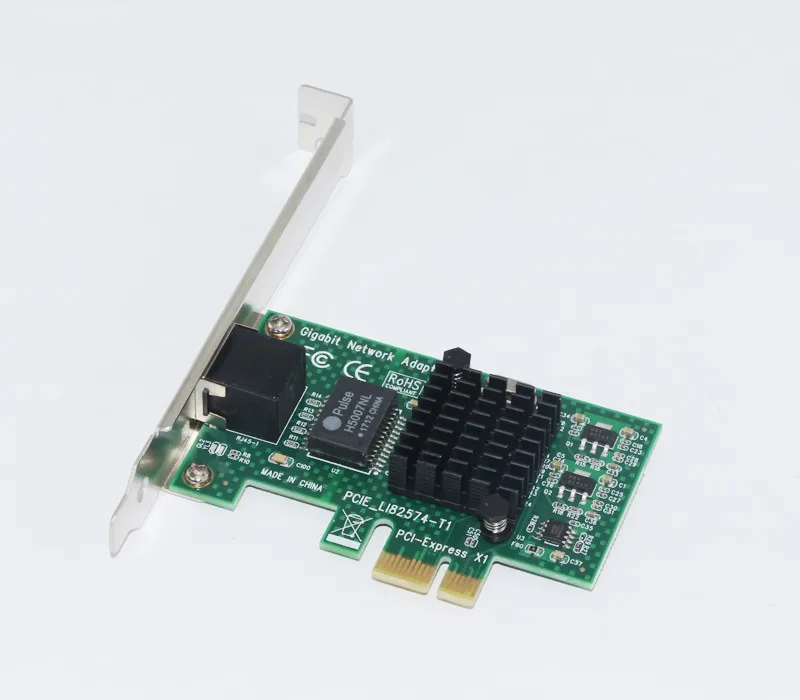 Для Intel 82574L Чипсет EXPI9301CT 9301CT Gigabit Ethernet для рабочего стола PCIE X1 сетевой адаптер 10/100/1000 Мбит/с NIC для компьютера