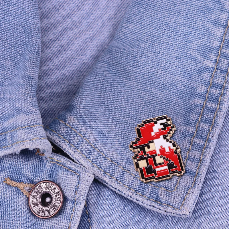 Отличная 8 битный дизайн игра штырь отворотом наслаждаться Черный и белый цвета