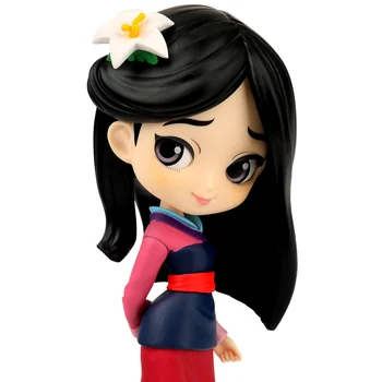 

Bandai Qposket Disney mulan action figure hand toy animation peripheral movie model set a princess Gifts for children 15cm