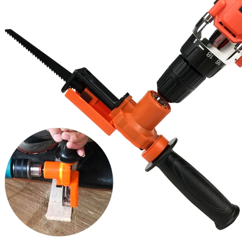 

Reciprocating Saw Attachment Adapter Change Electric Drill Into Jig Saw Tool