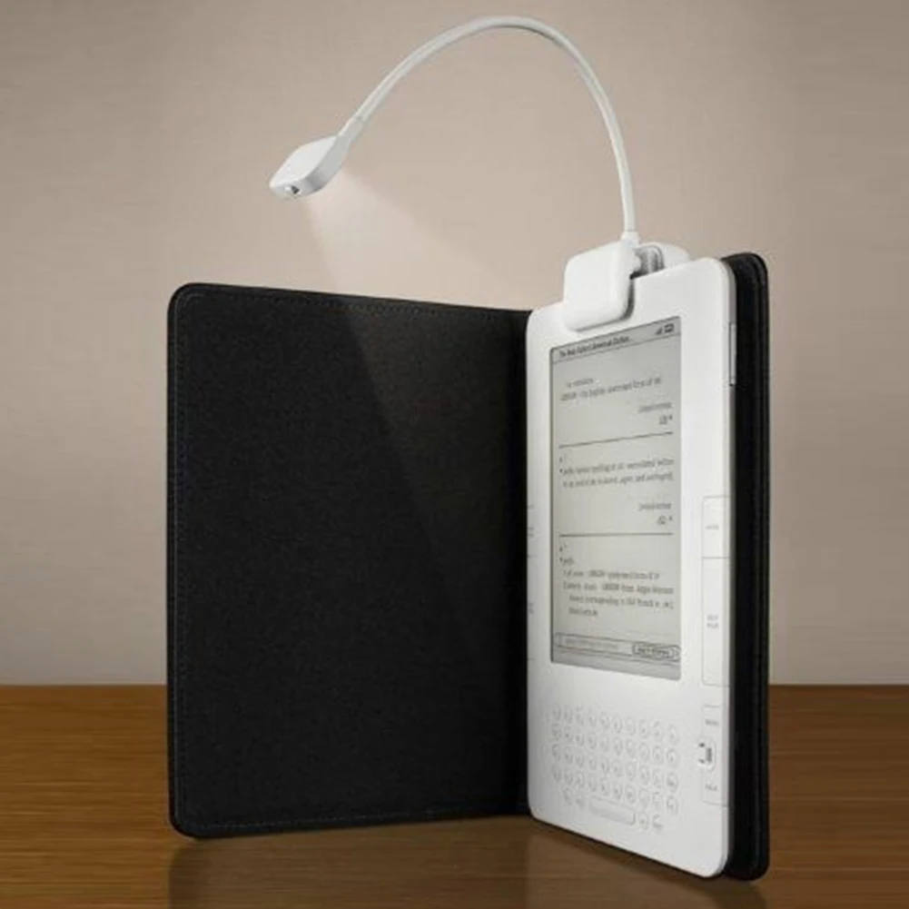 Зажим-клипса на книгу Свет портативный Гибкая батарея управляемый светодиодный светильник для чтения для книги электронная книга Уход за глазами свет для чтения для Kindle