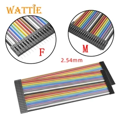 DuPont Linha F a F a M para M 10cm 20cm 30cm 15 centímetros 40cm linha de Ligação 2.54 milímetros cabeçalho 40pin