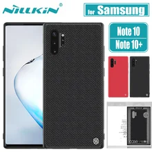 Для samsung Galaxy Note 10 Plus NILLKIN текстурированный Жесткий ПК+ мягкий, роскошный, из ТПУ жесткий пластиковый Полный чехол для телефона samsung Note10 Plus