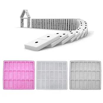 

Silicone Dominoes Mold Chocolates Cake Candy Polymer Clay Dominoes Epoxy Resin Mold Dominoes Game Casino Fun Art Crafts