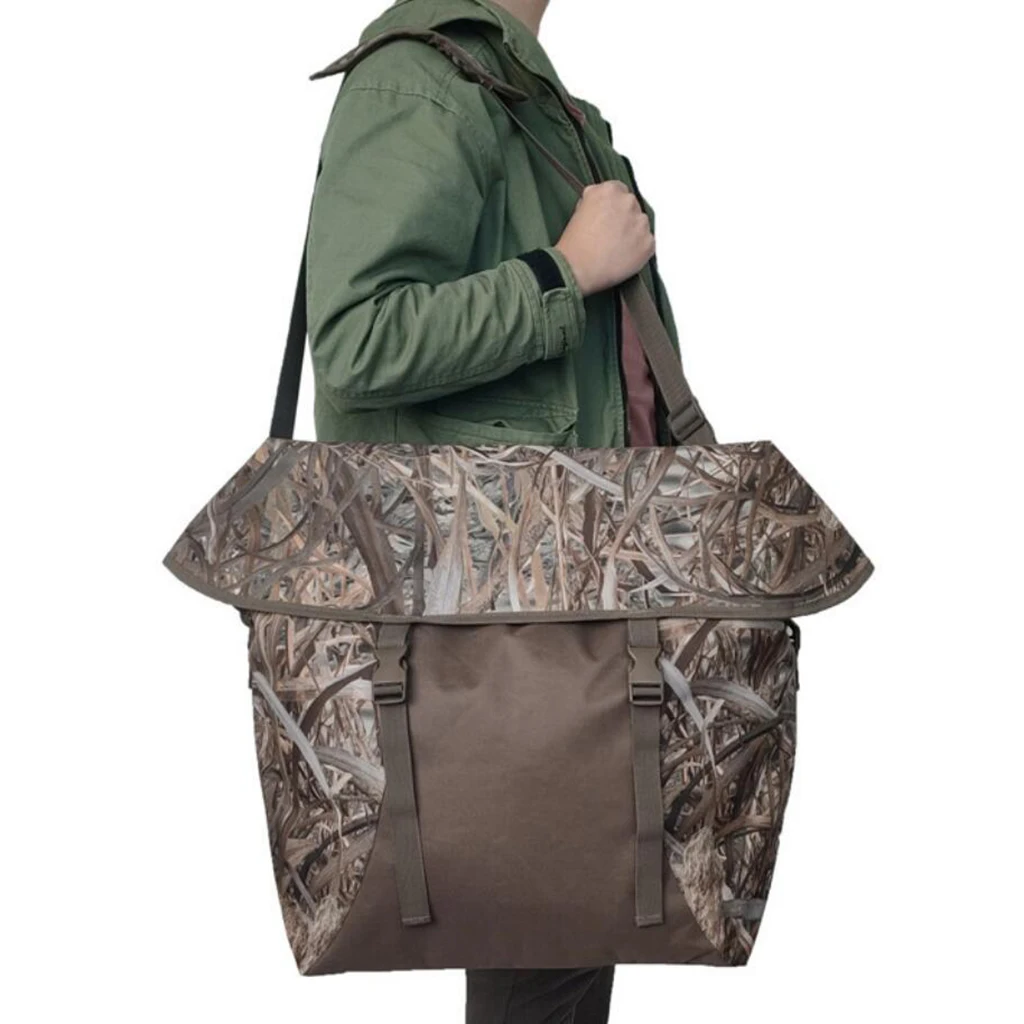 Waders Bag for Fishing and Hunting, Wader Storage Carrier Case Tote with Shoulder Strap and Ground Sheet, Camo