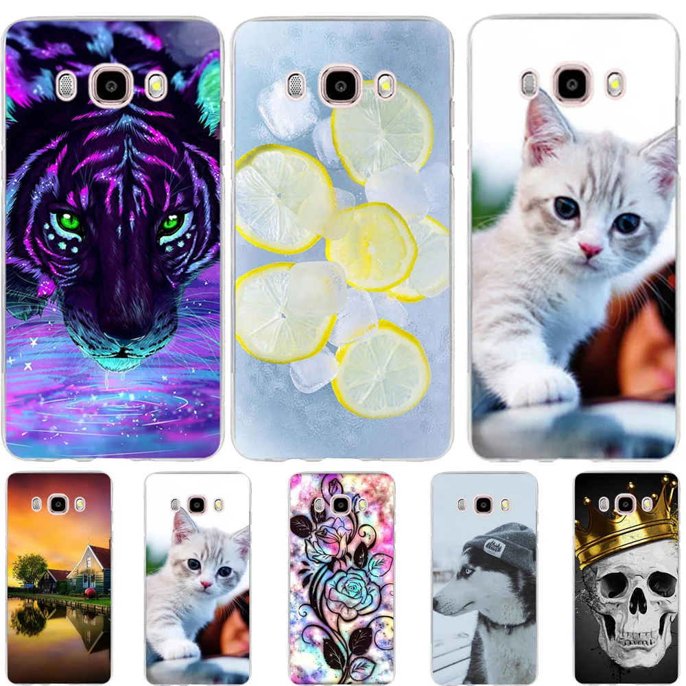 

Phone Case For Samsung Galaxy J5 2016 J510 SM-J510F Cover Silicone TPU Fundas For Case Samsung J5 2016 Cases Dog Cat Coque Bags