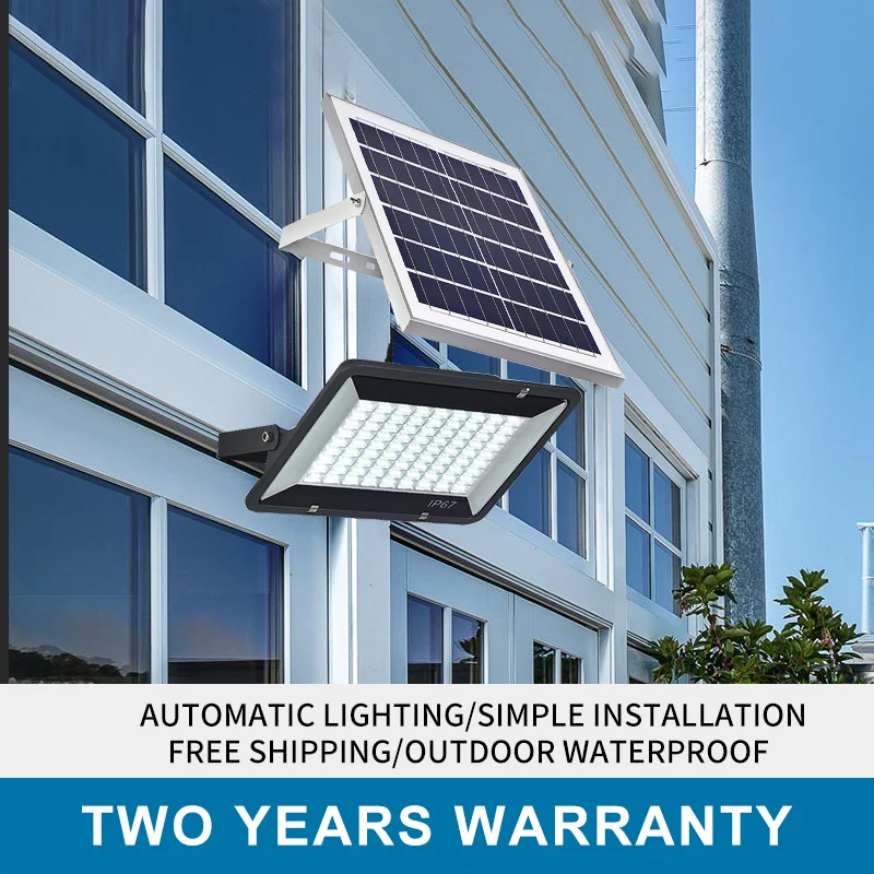 Светодиодный светильник на солнечной батарее с пультом дистанционного