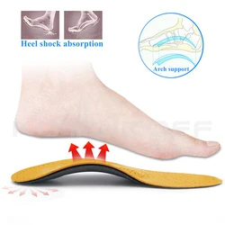 Leather Orthotic Insole For Shoes Flat Feet Arch Support Orthopedic Shoes Sole Insoles For Men And Women's shoes Pads Yoga Mat