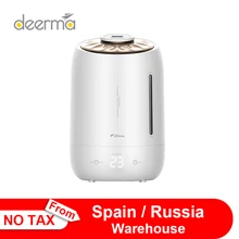 Deerma casa umidificador de ar purificador ar névoa maker timing com tela toque inteligente quantidade nevoeiro ajustável 5l