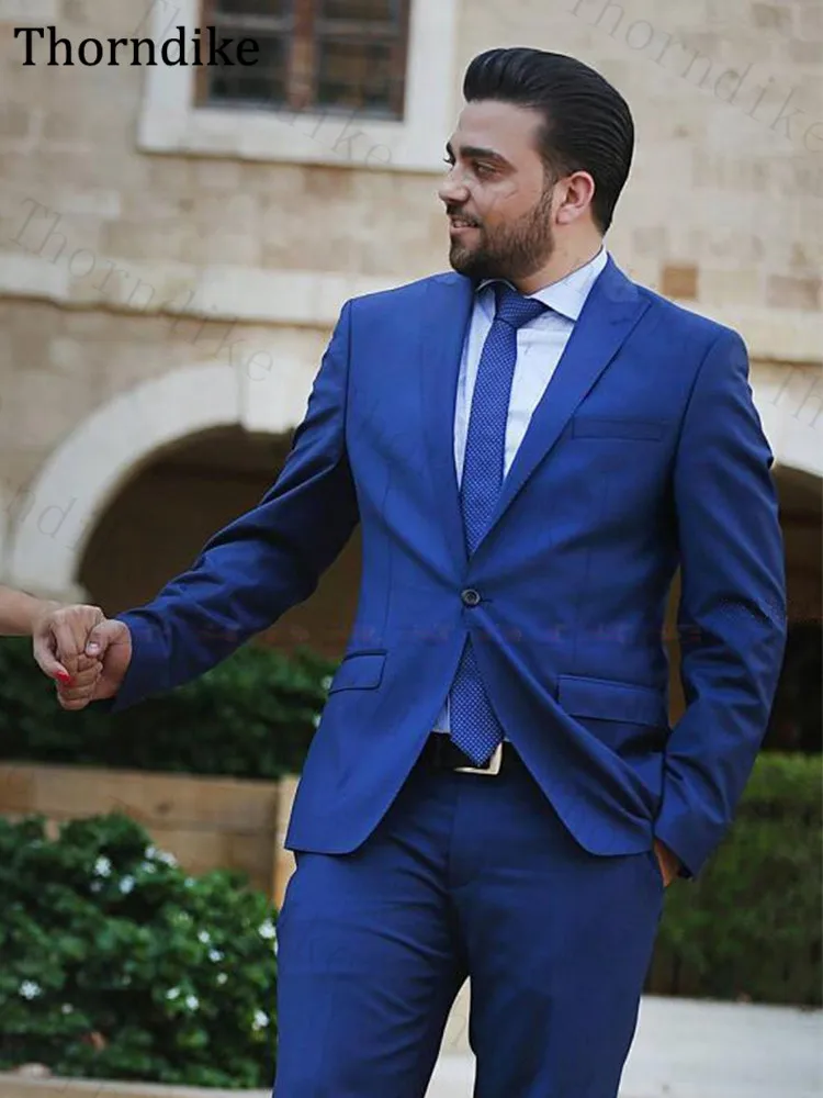 ANNIEBRITNEY-Royal-Blue-2-Piece-Slim-Fit-Men-Formal-Suit-Skinny-Blue-Groom-Wedding-Tuxedo-Cutsom