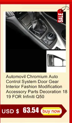 Automovil Chromium Auto Control System Door Gear Interior Fashion Modification Accessory Parts Decoration 18 19 FOR Infiniti Q50