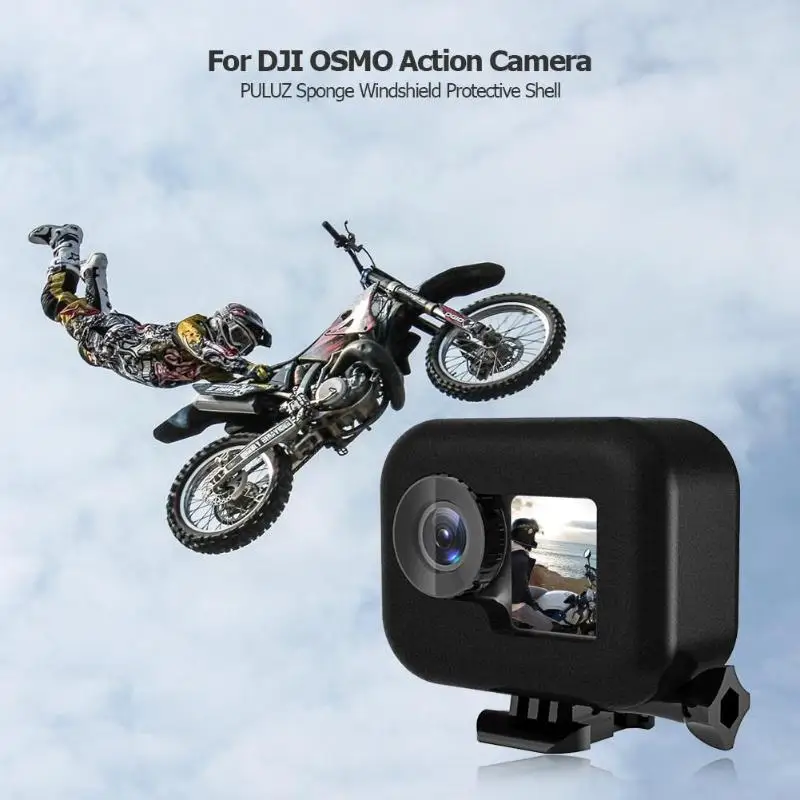 PULUZ насадка на микрофон защитный чехол для DJI OSMO Action camera
