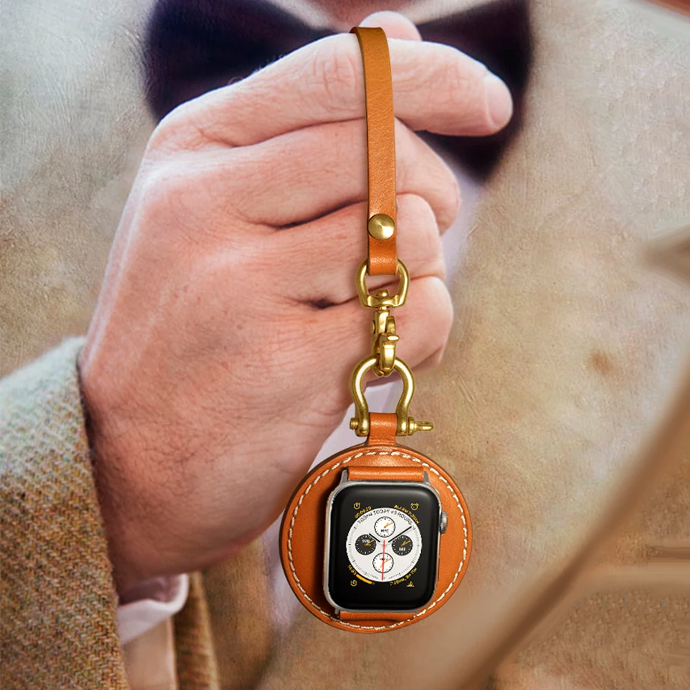 UEBN кожаный карманный ремешок для часов Apple watch Series 5 4 3 2 Аксессуары для браслетов ремешок для iWatch 40 мм 44 мм 42 мм 38 мм полосы