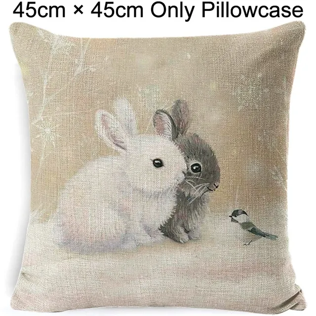 Christmas Pillowcase Cushion Covers 45x45cm Sofa Decoration Gift Letter Print Linen Pillow Cover For Home Xmas Ornament 2021 20