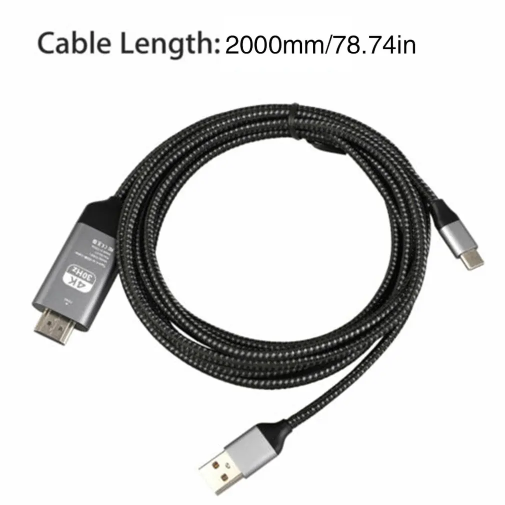 Тип-c Usb-C к 4K Hdmi Hdtv ТВ кабель адаптер для samsung Galaxy S10 Note 9 Mac Hdmi кабель конвертер адаптер