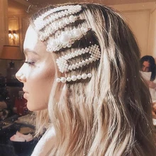 Лучшая леди Новые Имитация жемчужные заколки для волос украшения для волос для женщин блестящие Boho милые девушки подарок обручи для волос заколки для волос