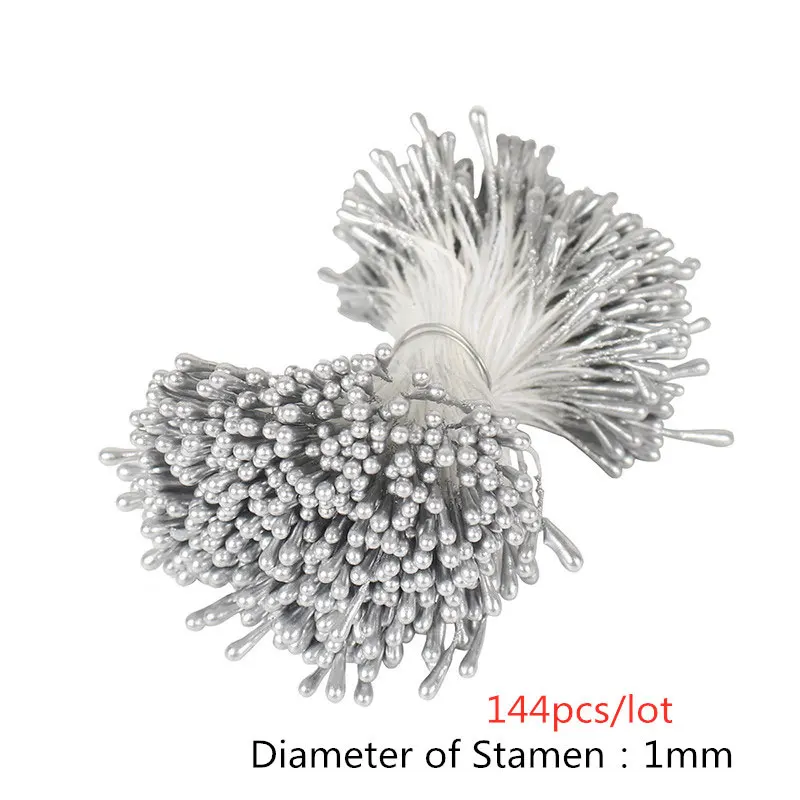 Style 3 Silver 144 шт. Смешанные Серебряные Искусственные цветы вишни тычинки ягоды Комплект 8/10/12/90 DIY Рождество свадебный подарок венок Декор YD0605 - Цвет: Style 3 Silver